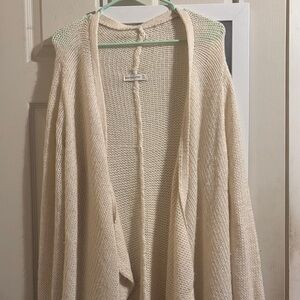 Abercrombie & Fitch Cream Knit Cardigan